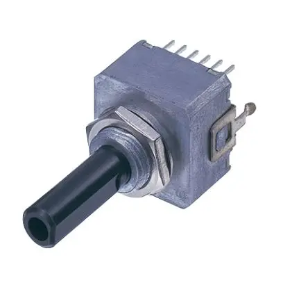 Nidec Components Optischer Encoder, 25 Impulse/Umdrehung Imulse/U 5V dc, mit 6 mm Flachschaft, Stift, Einrastmontage