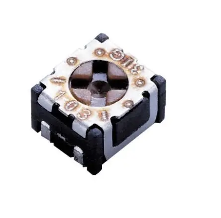 Produktfoto 1 von Nidec Components ST2 1-Gang Oberfläche Trimm-Potentiometer, Einstellung von oben, 1 mΩ, 20 %, 0.1 W, J-Haken, L. 2.8 mm