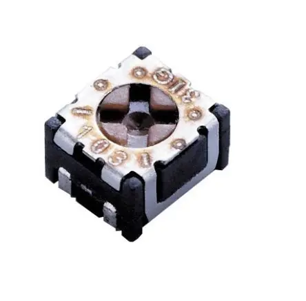Produktfoto 1 von Nidec Components ST2 1-Gang Oberfläche Trimm-Potentiometer, Einstellung von oben, 1 mΩ, 20 %, 0.1 W, J-Haken, L. 2.8 mm