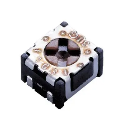 Produktfoto 1 von Nidec Components ST2 1-Gang Oberfläche Trimm-Potentiometer, Einstellung von oben, 1 mΩ, 20 %, 0.1 W, J-Haken, L. 2.8 mm