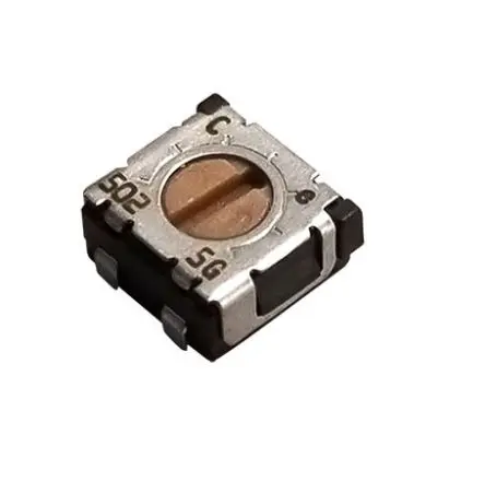 Produktfoto 1 von Nidec Components ST4 1-Gang Oberfläche Trimm-Potentiometer, Einstellung von oben, 2 mΩ, 20 %, 0.25 W, J-Haken, L. 5.2 mm