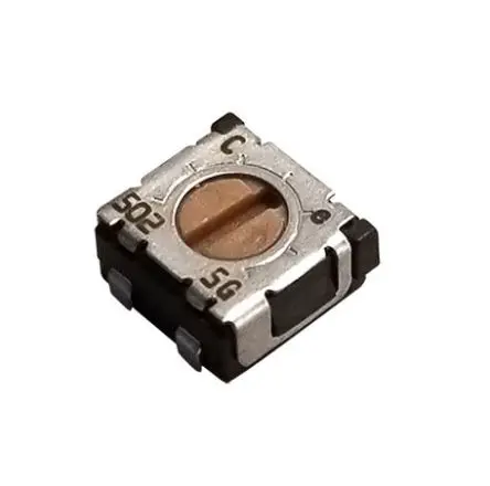 Produktfoto 1 von Nidec Components ST4 1-Gang Oberfläche Trimm-Potentiometer, Einstellung von oben, 2 mΩ, 20 %, 0.25 W, J-Haken, L. 5.2 mm