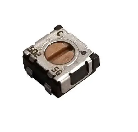 Produktfoto 1 von Nidec Components ST4 1-Gang Oberfläche Trimm-Potentiometer, Einstellung von oben, 2 mΩ, 20 %, 0.25 W, J-Haken, L. 5.2 mm