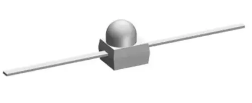 Produktfoto 1 von Vishay TSML1000 Power IR-Diode, Axial, 940 nm, 15 mW/sr, 12 °, Schraubanschlussklemme