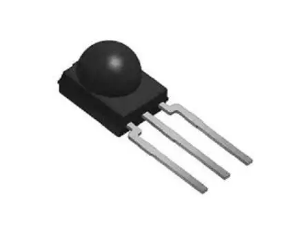 Produktfoto 1 von Vishay Infrarot-Empfänger 5.5V 2.5 V 3-Pin 36 kHz, max. Bereich 24 m Kabel 5 mA 6.35 mm 5.4mm
