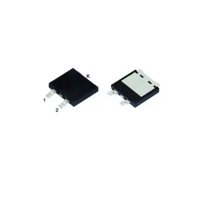 Produktfoto 1 von Vishay V40D Oberfläche Schottky Schottky-Diode 2 Paar gemeinsame Kathode, 60 V / 40 A, 3-Pin SMPD (TO-263AC)