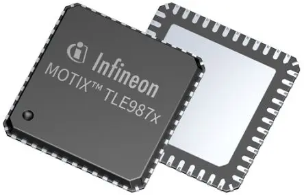 Produktfoto 1 von Infineon 3-Phasen-AC-Motortreiber 3-phasig, 50 mA, 25 kHz, VQFN-48, 48-Pin, 28V, Bürstenlos, TLE9879QXW40