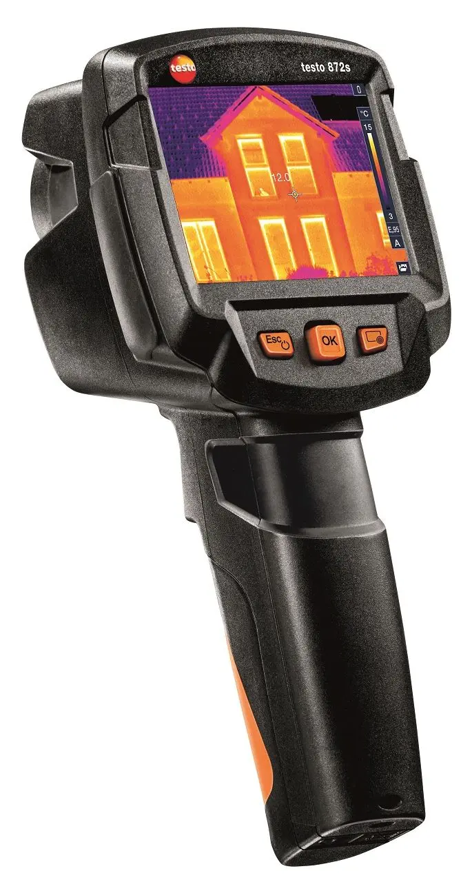 Produktfoto 1 von Testo 872s Wärmebildkamera Fest-Fokus 320 x 240Pixel, 0 → +650 °C, -30 → +100 °C / 0.05°C