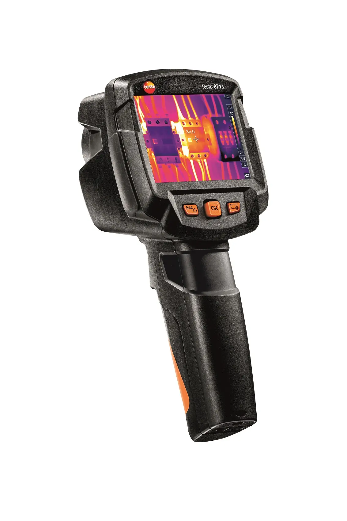Produktfoto 1 von Testo 871s Wärmebildkamera 240 x 180Pixel, 0 → +650 °C, -30 → +100 °C, ISO-kalibriert