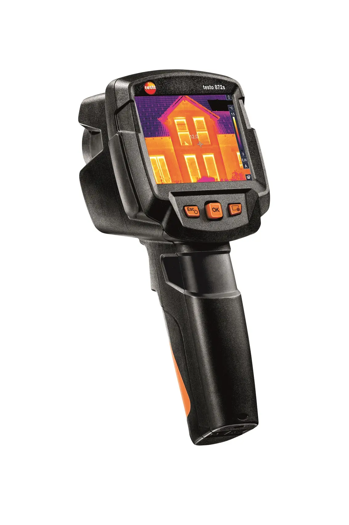Produktfoto 1 von Testo 872s Wärmebildkamera 320 x 240Pixel, 0 → +650 °C, -30 → +100 °C, ISO-kalibriert