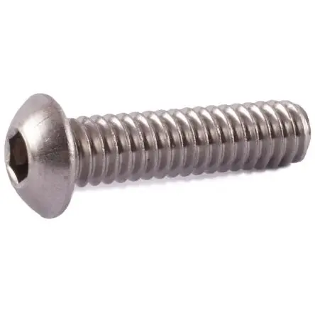 RS PRO Innensechskant Linsenkopf Innensechskantschraube, Stahl glatt, 1/4-20 Zoll, 1/4-20 1.5 Zoll