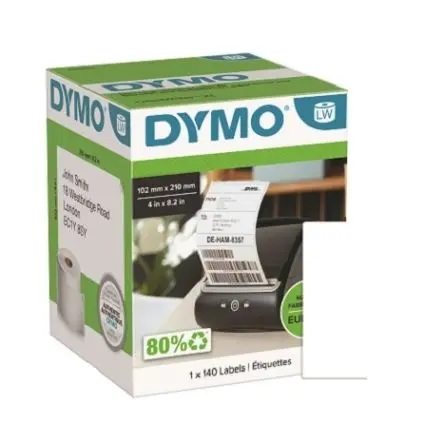 Produktfoto 1 von Dymo Etikette auf Rolle B. 210 mm für Dymo 4XL, 5XL 140 Pro Rolle 210 mm Poly (Butylacrylat) frei