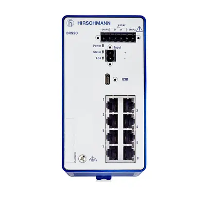 Produktfoto 1 von Hirschmann Ethernet-Switch 8-Port Managed Switch 73mm