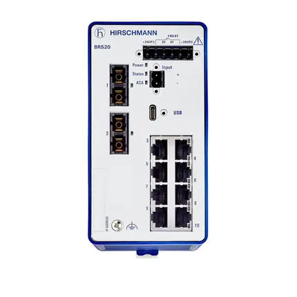 Hirschmann Ethernet-Switch 10-Port Managed Switch 73mm