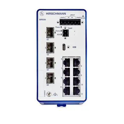 Produktfoto 1 von Hirschmann Ethernet-Switch 12-Port Managed Switch 10000Mbit/s