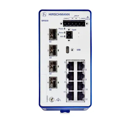 Produktfoto 1 von Hirschmann Ethernet-Switch 12-Port Managed Switch 73mm