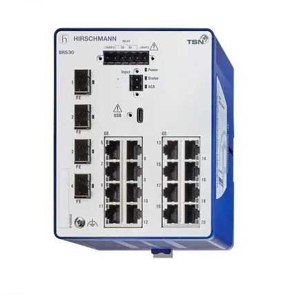 Produktfoto 1 von Hirschmann Ethernet-Switch 20-Port Managed Switch 10000Mbit/s