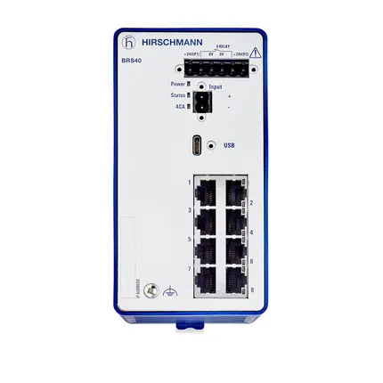 Produktfoto 1 von Hirschmann Ethernet-Switch 8-Port Managed Switch 73mm