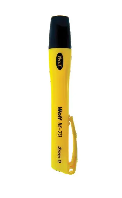 Produktfoto 1 von Wolf Safety Stift-Taschenlampe LED Gelb, 107 lm / M-70, 146 mm IECEx/ATEX-Zulassung
