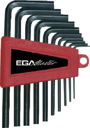 Produktfoto 1 von Ega-Master metrisch  Innensechskant-Schlüssel, Satz 10-teilig 1.5 mm, 2.5 mm, 2 mm, 3 mm, 4 mm, 5.5 mm, 5 mm, 6 mm, 8