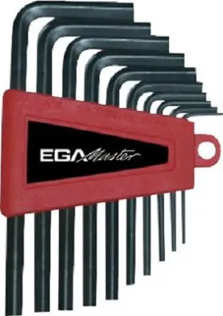 Produktfoto 1 von Ega-Master Sechskantschlüsselsatz 10 L Metrisch Lang, Kurz 10 mm, 1.5 mm, 2.5 mm, 2 mm, 3 mm, 4 mm, 5.5 mm, 5 mm, 6 mm,