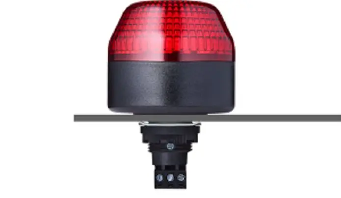 Produktfoto 1 von AUER Signal IBL LED Blinkend, Dauer LED-Signalleuchte Rot, 230–240 V-AC, Ø 65mm
