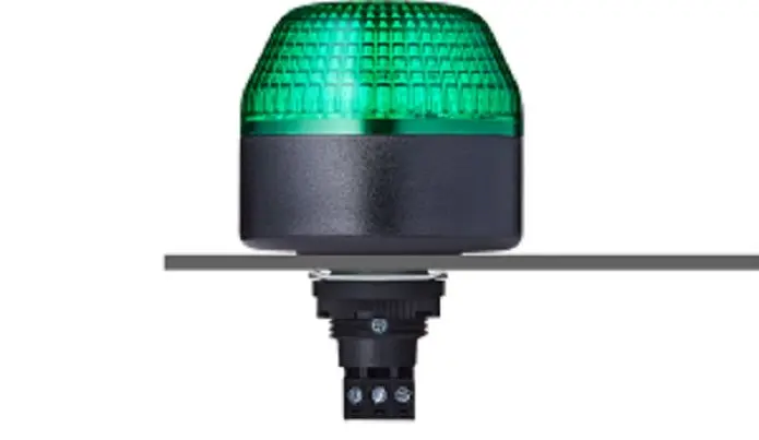 Produktfoto 1 von AUER Signal IBL LED Blinkend, Dauer LED-Signalleuchte Grün, 230–240 V-AC, Ø 65mm