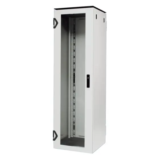 Produktfoto 1 von nVent SCHROFF Serie Varistar Server-Rack, 42 U, Stahl, Schwarz RAL 7031, RAL 7035 600 mm