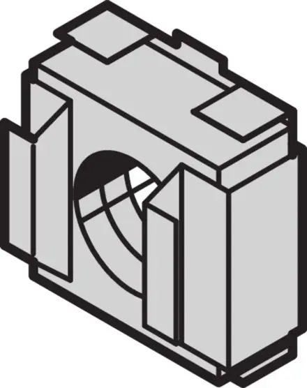Produktfoto 1 von nVent SCHROFF Käfigmutter M6 Stahl Verzinkt