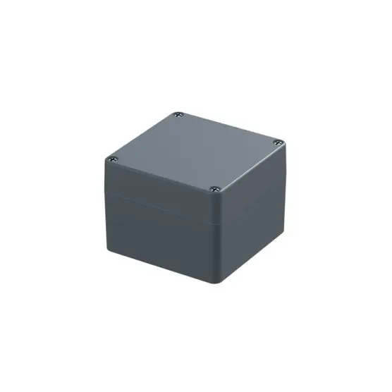 Produktfoto 1 von nVent SCHROFF IP-Pro Alu EMC; Gehäuse; Aluminium; Silber, Grau; IK09 IP40 Breite 122 mm Höhe 90 mm Länge 122 mm