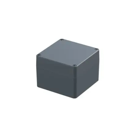 Produktfoto 1 von nVent SCHROFF IP-Pro Alu EMC; Gehäuse; Aluminium; Silber, Grau; IK09 IP67 Breite 122 mm Höhe 90 mm Länge 122 mm