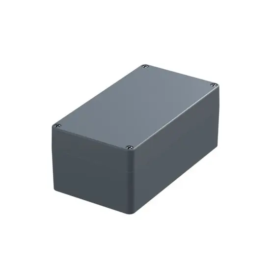 Produktfoto 1 von nVent SCHROFF IP-Pro Alu EMC; Gehäuse; Aluminium; Silbergrau; IK09 IP40, IP66 Breite 220 mm Höhe 90 mm Länge 122 mm