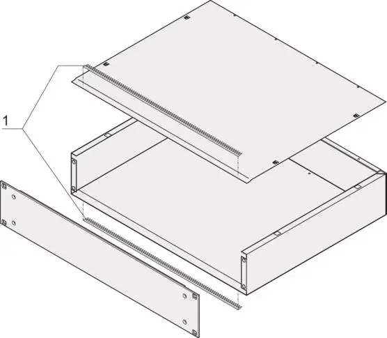 Produktfoto 1 von nVent SCHROFF Baugruppenträger, Edelstahl