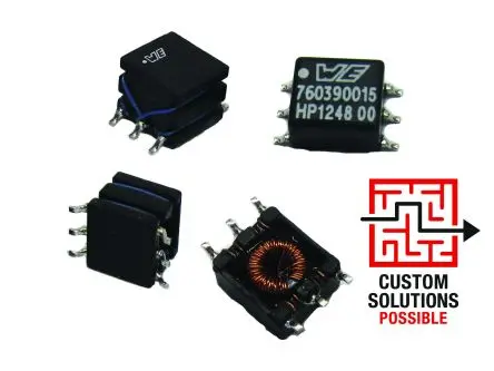 Produktfoto 1 von Wurth Elektronik Transformatoren für Schaltnetzteile 1.25 W, 24 V dc, 5 V dc 1 Ausg. Oberfläche, 4 mH 0.8A
