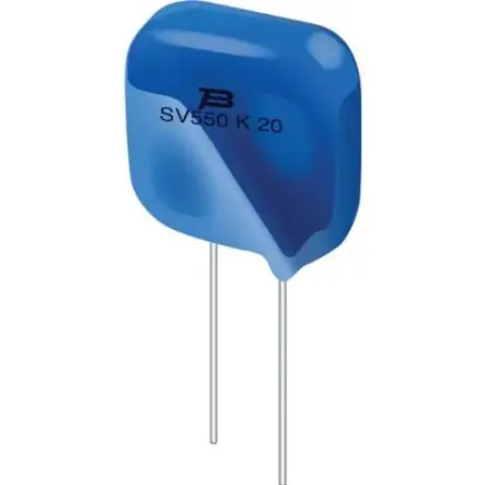 Produktfoto 1 von Bourns SV Varistor, 200 pF, 470 V / 1750 A 700 V, 1750 A max., Ø 7 mm, 5.8 mm, L. 11.5 mm