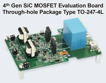 Produktfoto 1 von ROHM SiC MOSFET Evaluierungsplatine, 4. Generation SiC-MOSFET-Halbbrücken-Evaluierungsplatine SiC-MOSFET, für