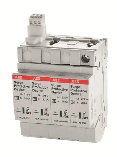 Produktfoto 1 von ABB, Überspannungsableiter, 415 V 20 kA SMISSLINE TP OVR404