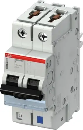 Produktfoto 1 von ABB S401M-B20 Miniaturüberlastschalter Typ B, Pol 1-polig 20A 230V ac, Abschaltvermögen 10 kA SMISSLINE TP