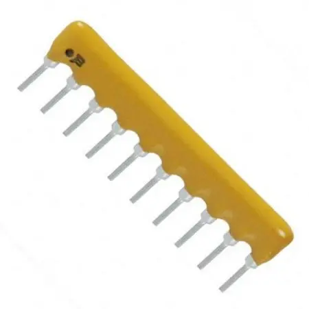 Produktfoto 1 von Bourns Serie 4600X Widerstands-Array, 5 x 10000000 Ω, 0.3 W, Bauform 4610X Lot