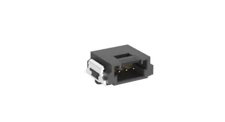 Produktfoto 1 von Fischer MiniBridge Leiterplattenleiste gewinkelt, 3-polig / 1-reihig, Raster 1.27 mm Raster Oberfläche, Kabel-Platine,
