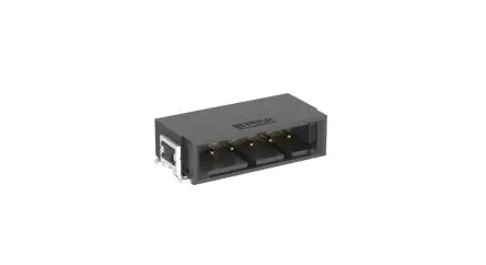 Produktfoto 1 von Fischer MaxiBridge Leiterplattenleiste gewinkelt, 5-polig / 1-reihig, Raster 2.54 mm Raster Oberfläche, Kabel-Platine,