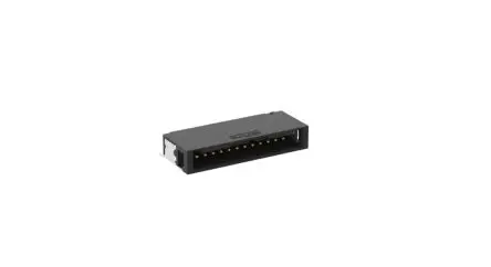 Produktfoto 1 von Fischer MicroBridge Leiterplattenleiste gewinkelt, 12-polig / 1-reihig, Raster 1.27 mm Raster Oberfläche, Kabel-Platine,