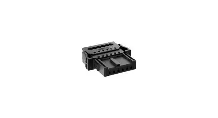 Produktfoto 1 von Fischer 5244 IDC-Steckverbinder Buchse, gewinkelt, 6-polig Kabel, IDC / 1-reihig, Raster 1.27 mm