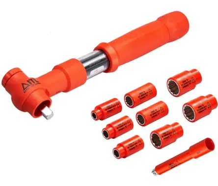 Produktfoto 1 von ITL Insulated Tools Ltd Steckschlüsselsatz 3/8 in Vierkant Bi-Hexagonal 8 to 22 mm VDE 1000V zugelassen 9-teilig