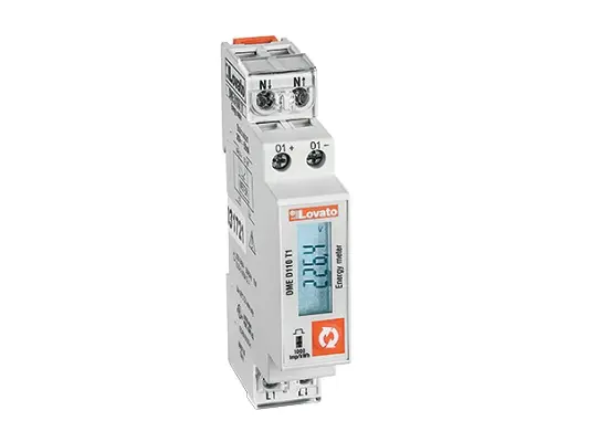 Produktfoto 1 von Lovato DMED Energiemessgerät LCD 90 mm x 58 mm Energiemessgerät, 4-stellig / 1-phasig