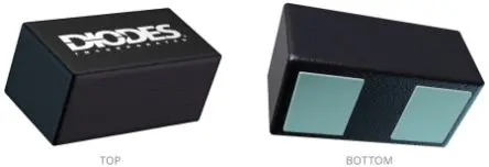 Produktfoto 1 von DiodesZetex 2 ESD-Schutzdiode Bidirektional 250 W 7 V min., 2-Pin, Oberfläche 5.5 V max X3-DFN0603
