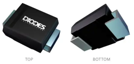 Produktfoto 1 von DiodesZetex SBR2M100SB-13 Oberfläche Gleichrichter & Schottky-Diode Avalance, 100 V, 2-Pin DO-214AA (SMB)
