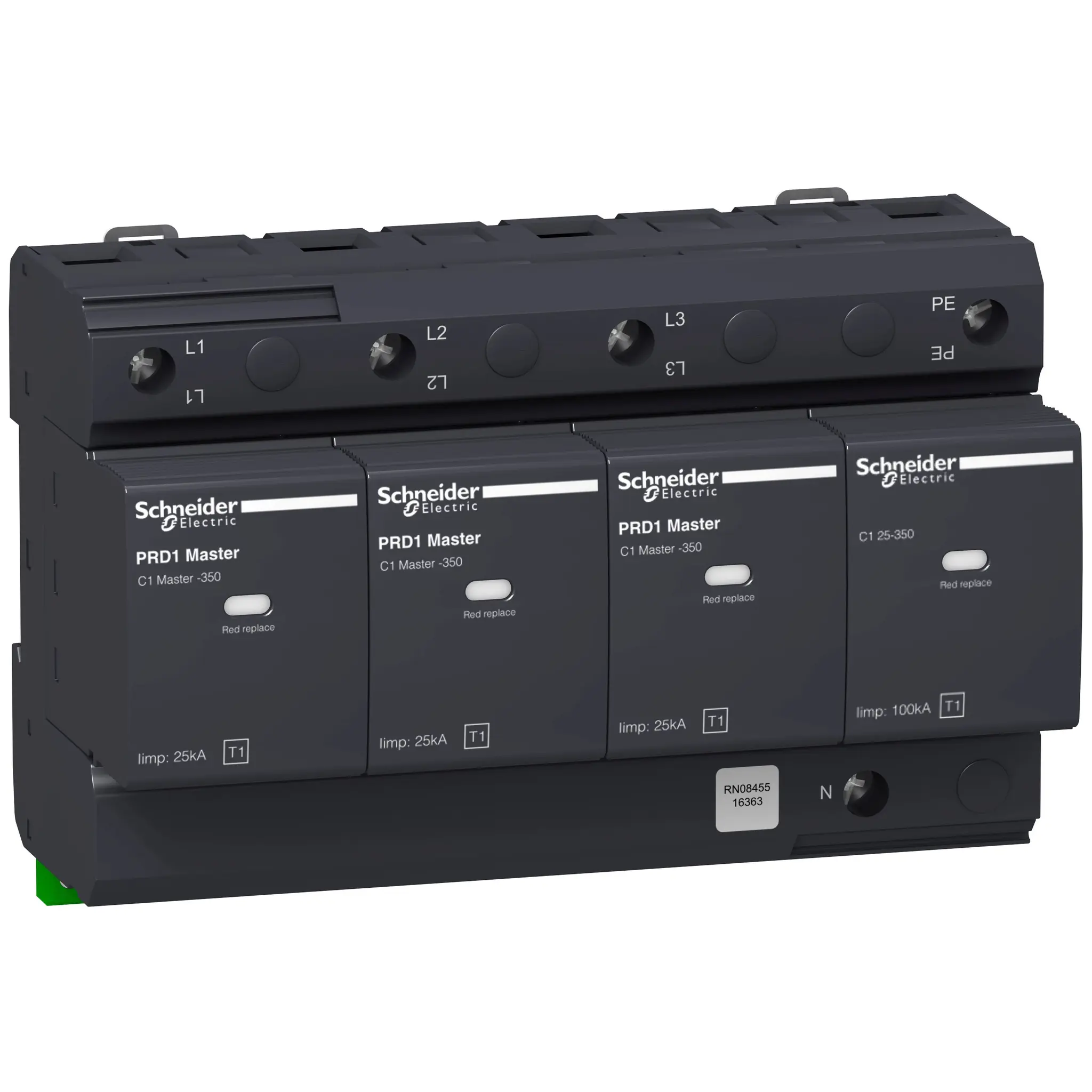 Produktfoto 1 von Schneider Electric, Überspannungsableiter DIN-Hutschiene Acti9 Acti9
