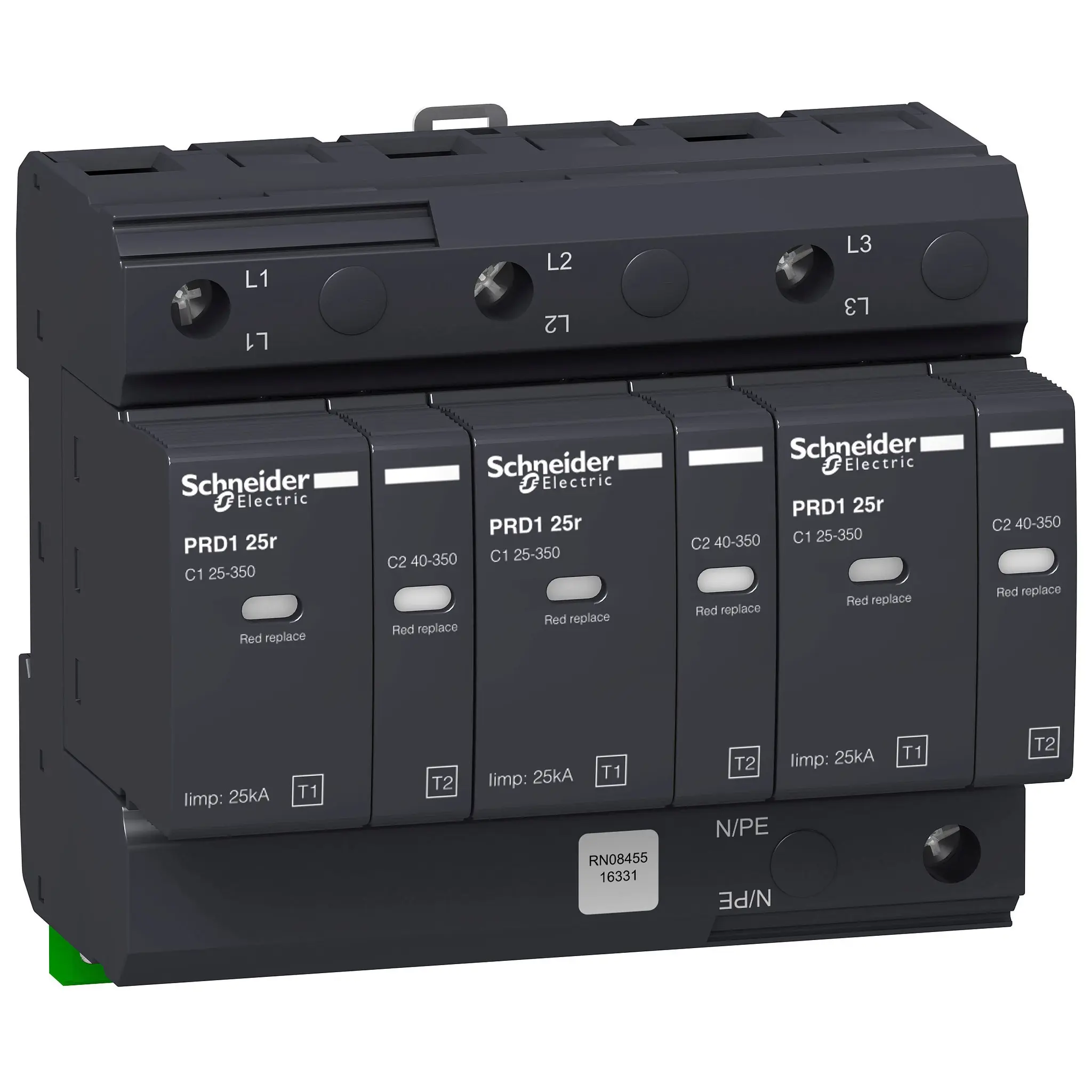 Produktfoto 1 von Schneider Electric, Überspannungsableiter DIN-Hutschiene Acti9 Acti9