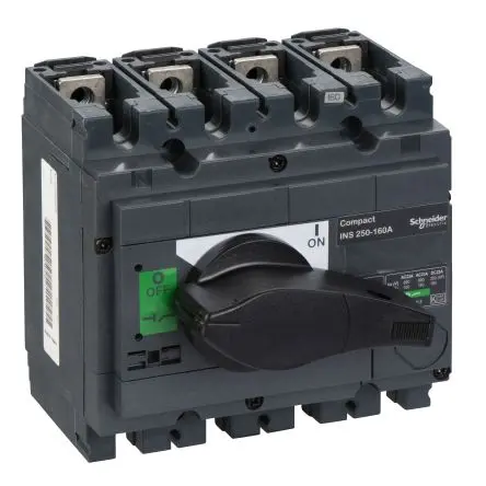 Produktfoto 1 von Schneider Electric ComPacT INS Trennschalter 4-polig Schwarz